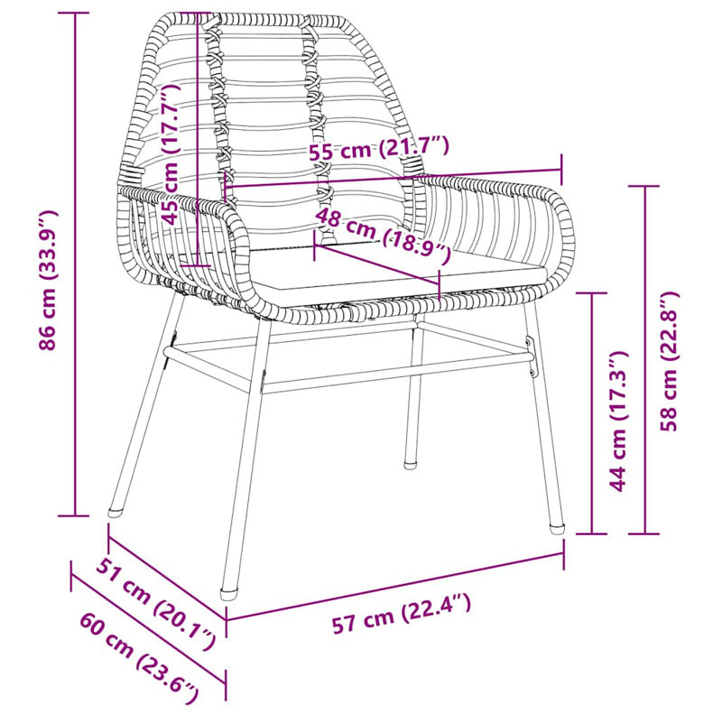 4 - Person Patio Dining Set with