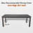 Abbagayle 116" L x 35.4" W Extendable Aluminum Outdoor Dining Table-1364067891