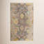 Iris Hand Knotted Wool Floral Area Rug in Gray/Yellow/Pink-998256930