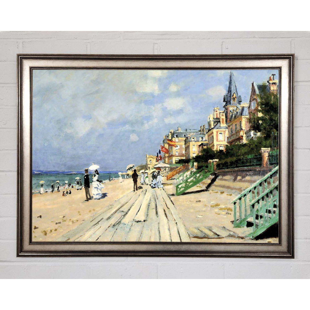 Monet Strand in Trouville Gerahmter Druck