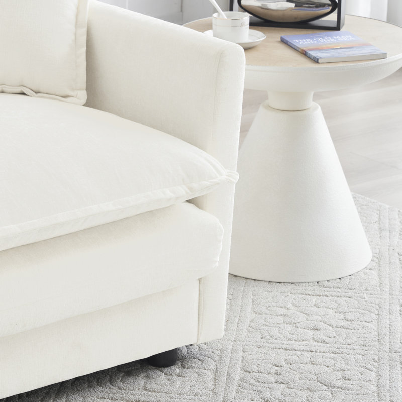 Canapé moderne avec canapé, canapé modulaire à siège très profond, ensemble de 3 pièces, canapé surdimensionné, canapé 3 places, causeuse et canapé simple, chenille
