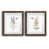 Papier, cadre noyer