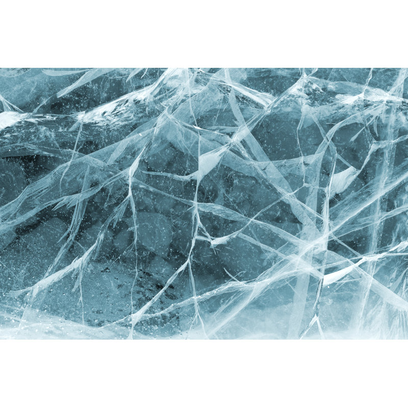 Texture Of Ice - Wrapped Canvas Photograph, 8" H x 12" W  