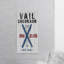 Reproduction d’art textuel sur bois, "vail ski club"-26009338