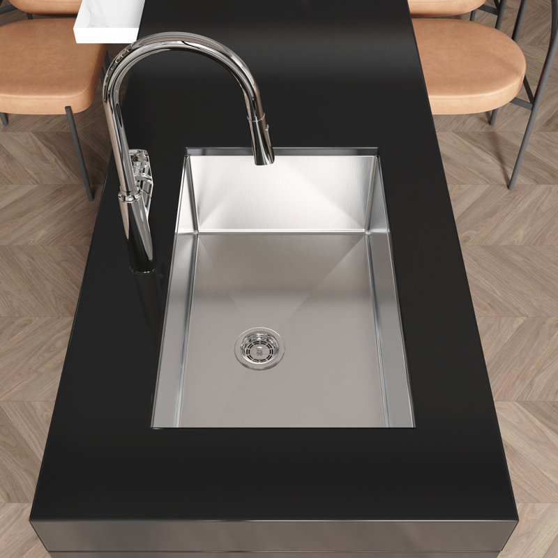 Évier encastré gris en acier inoxydable pour une utilisation efficace dans la cuisine - 30 po x 19 19 po avec revêtement de condensation