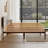 Solid Wood Platform Bed Frame with Bamboo, Mid-Century Modern and Walnut Color, No box Spring Needed-279422602