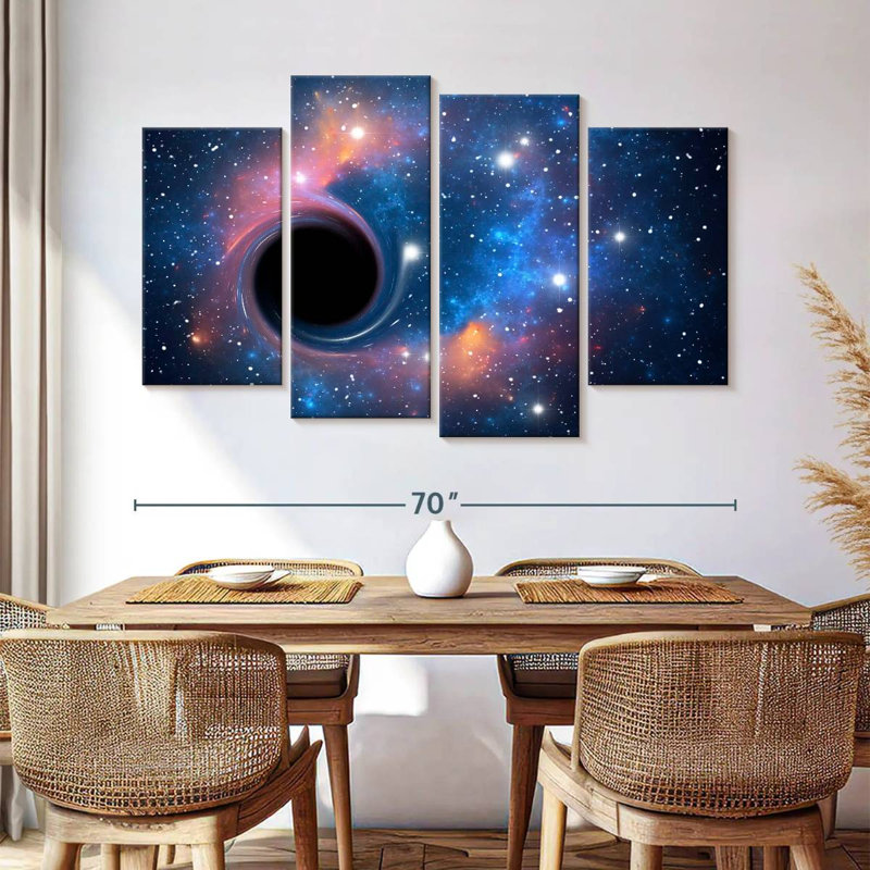 Trou noir d'Oberle dans l'espace, H 22 po x l 36 po