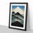 Mountain In Abstract Design - Picture Frame Print-1349887336-1349887335