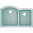 Quartz Luxe 33" L x 22" W Double Basin Undermount Kitchen Sink-50311835