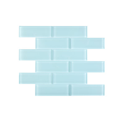 Premium 2" x 6" Straight Edge Glass Mosaic Subway Tile
