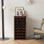 Armoire 32 bouteilles en noyer brun - Buffet modulaire pour votre maison avec fentes