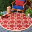 Tapis d'intérieur / extérieur à motif géométrique Dirks Performance-502839010