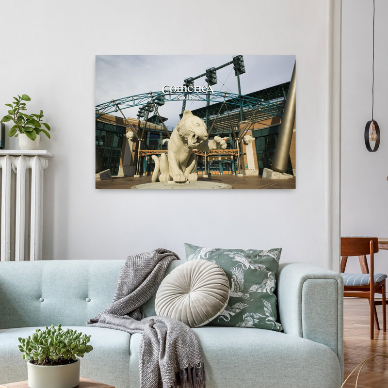 Home of the Detroit Tigers Baseball Team Comerica Park Detroit Michigan USA 1 Piece Wrapped Canvas Wall Art