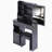 Small Left Drawer Desktop Vanity Table + Cushioned Stool, Extra Large Sliding Mirror, Multi Layer, High Capacity Storage Fashionable Dresser, Suitable For Small Space, EPA,GCC,UL Certificate-438345363