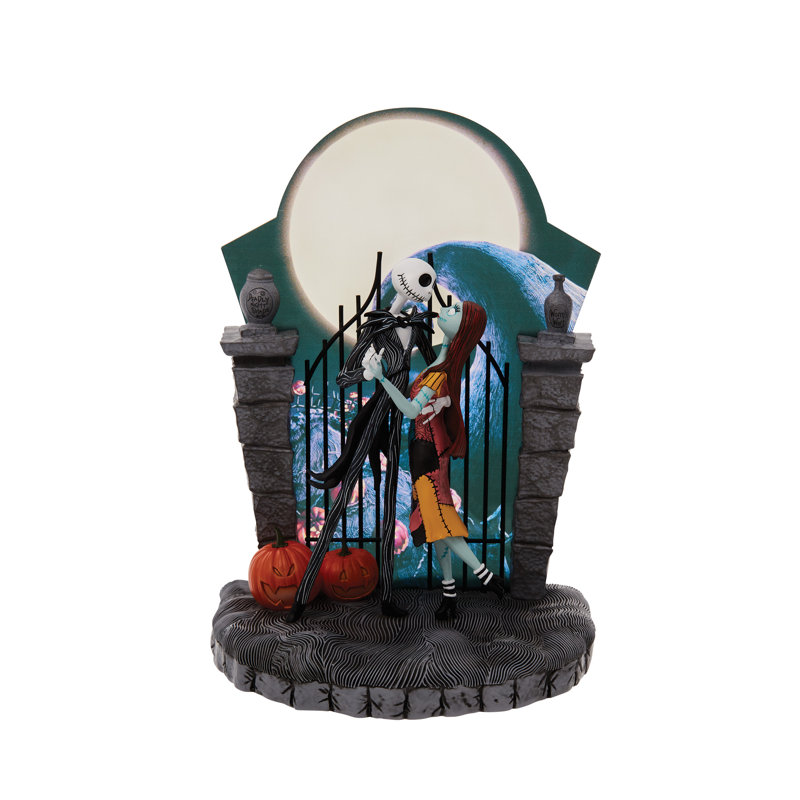 Disney Nightmare Before Christmas Jack Sally Light Up Figurine 9in H