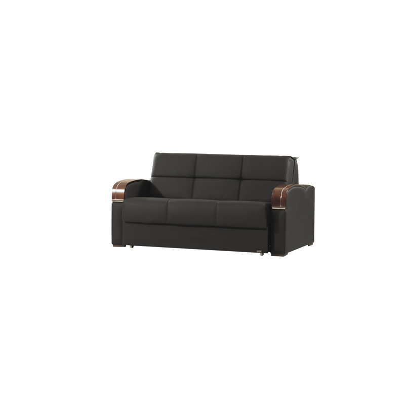 Causeuse convertible avec rangement Collection, Noir, noir, noir, noir