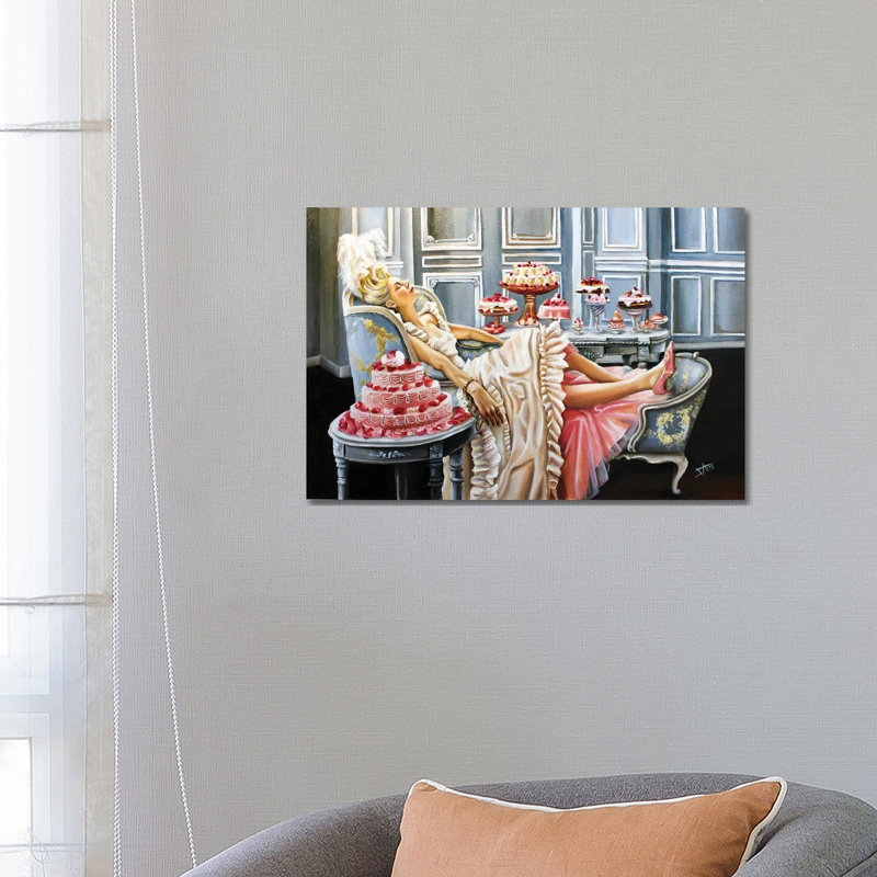 Marie Antoinette (2020 A) by Salma Nasreldin - Wrapped Canvas Painting, 66.04 cm H x 45.72 cm W x 1.91 cm D