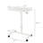 28 x 19" White Standup Sitdown Table with Adjustable Height 28 to 45 inches with Locking Wheels