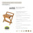 16'' W Teak Shower Bench