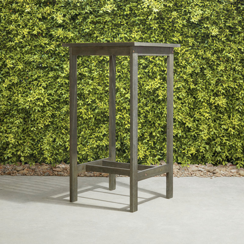 Caya Rectangular Outdoor Bar Table , 24'' in. W 24'' in. D, Grey Wash