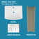 24" W x 19" D Pedestal Bathroom Sink Rectangular Vitreous China with Single Faucet Hole and Overflow