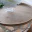 Grande table d'appoint 23 po blanche vieillie