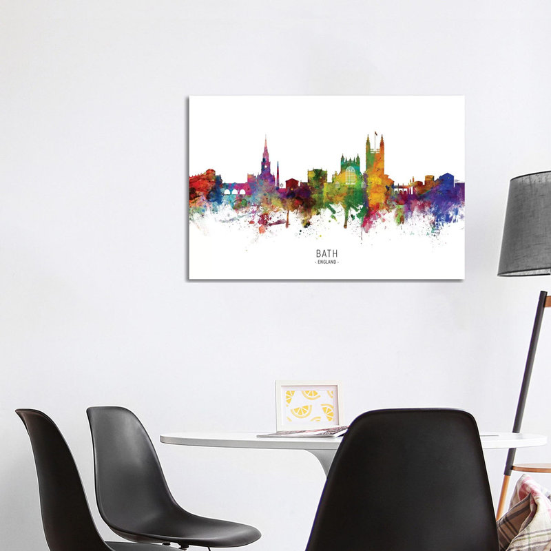 Bath England Skyline by Michael Tompsett - Wrapped Canvas Print, 101.6 cm H x 66.04 cm W x 1.91 cm D