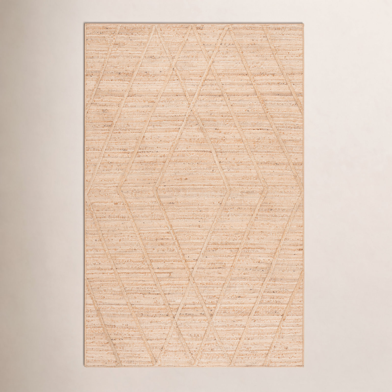 Flatweave Geometric Jute Rug, 9'-0" X 12'-0" Rectangle