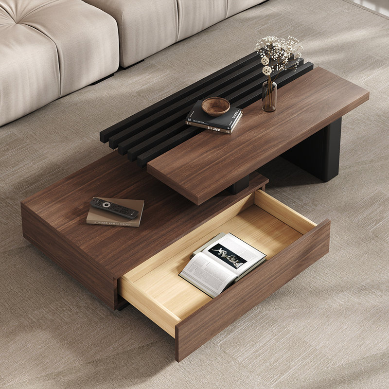 Medieval-style extendable coffee table
