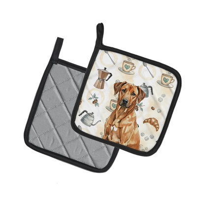 Paire de poignées à café Rhodesian Ridgeback