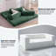 Canapé-lit 80,7 po, convertible 5 en 1 avec poche de rangement, 4 structures fixes et 2 coussins, canapé-lit pliable en velours côtelé pour salon, chambre, appartement et résidence étudiante, aucun assemblage requis-74736329