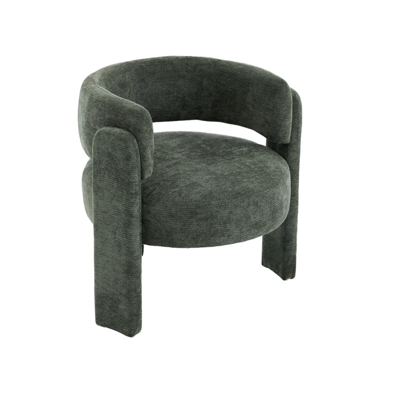Fauteuil d'appoint en chenille 32,68 po, Vert