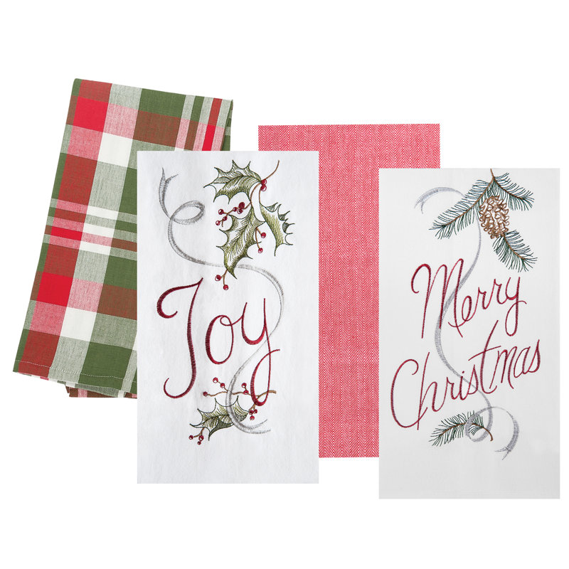Cotton Embroidered Tea Towel Kitchen Towel