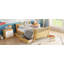 Lit plateforme simple en bois, lit simple en bois à profil bas avec rails-1381802385-1381802386