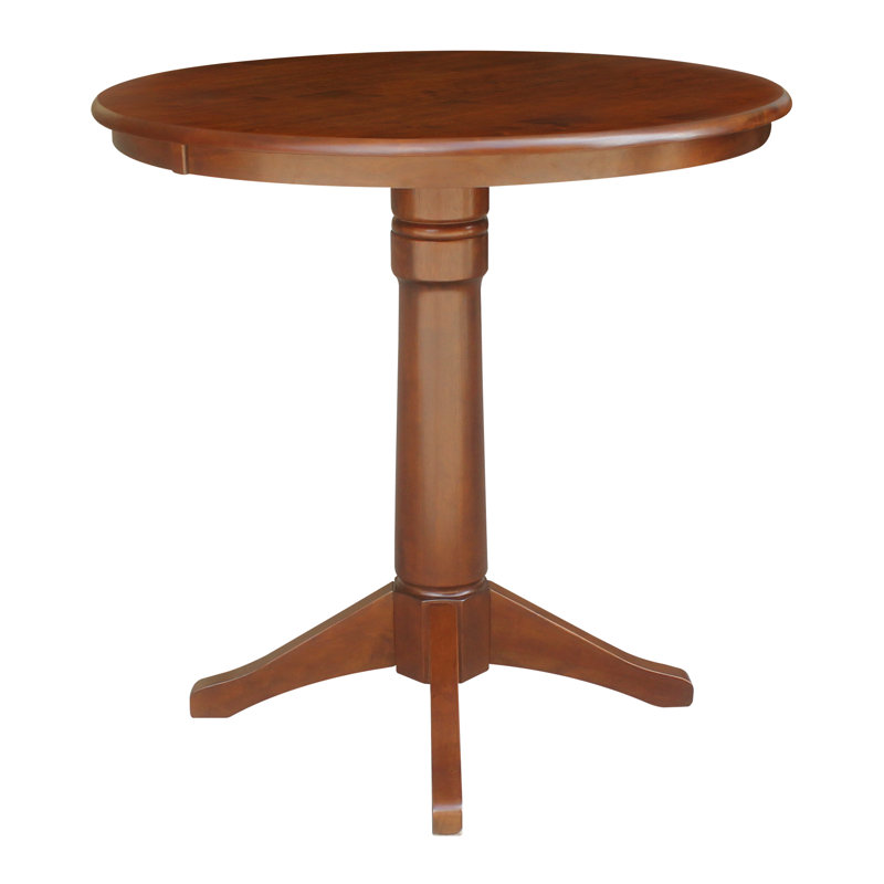 Gianluka Counter Height Solid Wood Dining Table, Espresso, 35.9" H x 36" L x 36" W