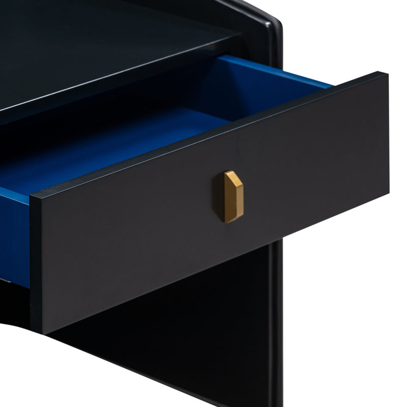 1 - Drawer Nightstand, Black