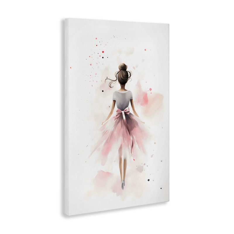 Toile mouchetée vue ballerine, design par Creative Studio, H 30 po x l 20 po