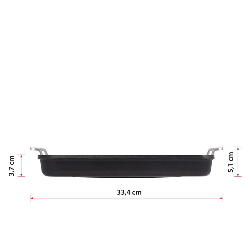 Non-Stick Aluminum Grill Pan / Griddle Set, 28 cm