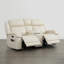 Canapé inclinable électrique en cuir véritable Zachery avec console multifonctionnelle-1631181283-1631181286