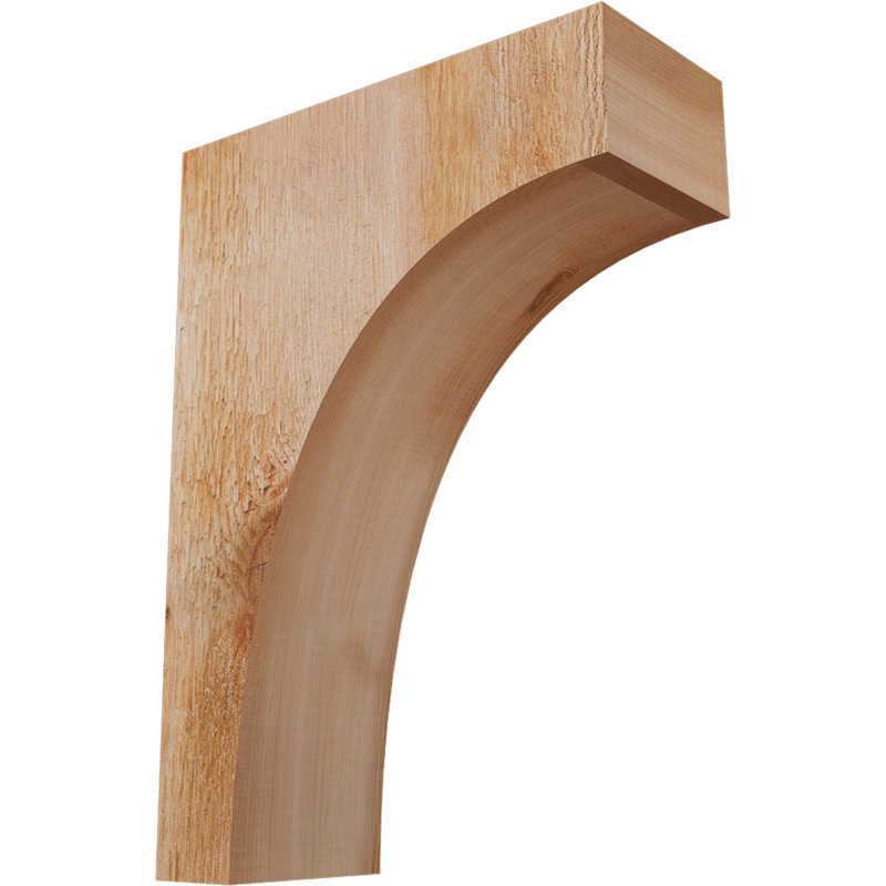 Huntington Corbel, H 14 po x l 4 po x P 10 po, Sciage brut, Cèdre rouge