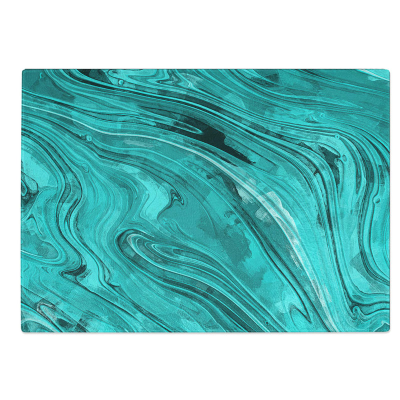 Glass Feel The Beat in Abstract Chopping Board, 28.5 cm W x 20 cm L