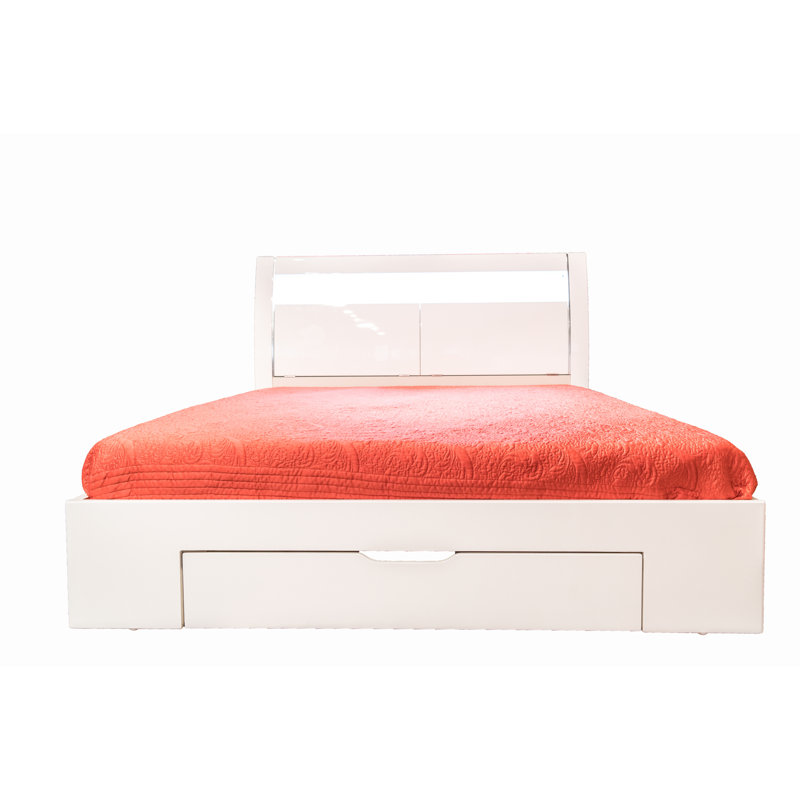 Solid Wood Standard Storage Bed