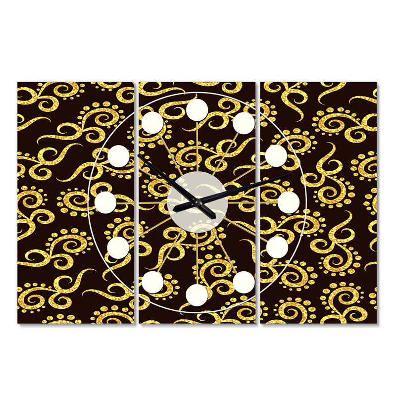 Horloge murale surdimensionnée tourbillon ii Mid-Century