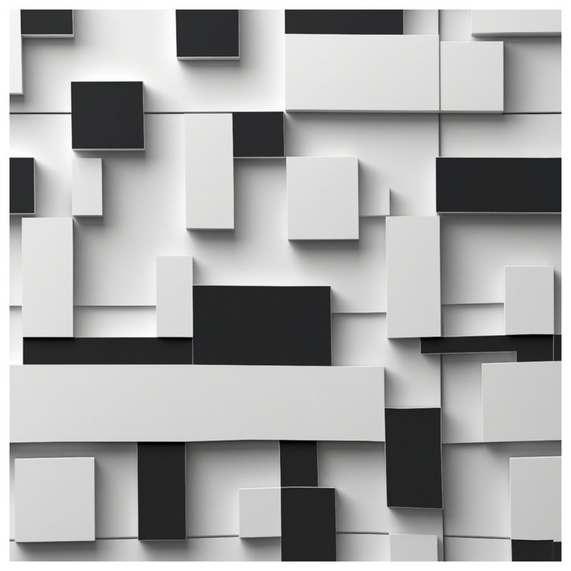 Édredon noir et blanc, King