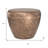 18" Copper Metal Round End Table