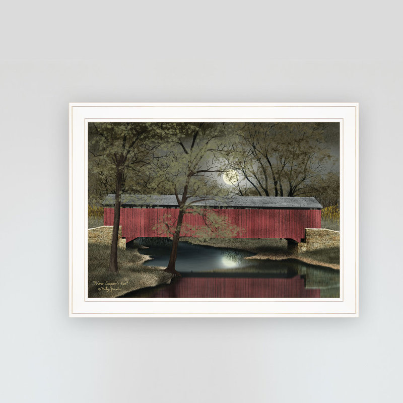 "Warm Summer Eve", décoration murale encadrée pour le salon et la chambre à coucher par Billy Jacobs, Noir
