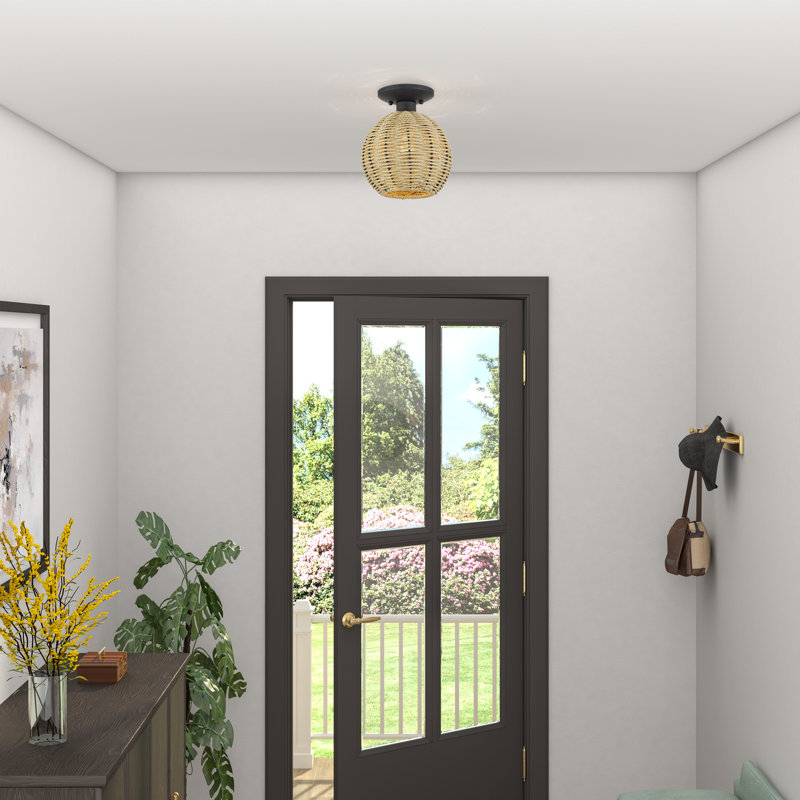 Aliane 1 Light Bronze Small Semi-flush, Bronze