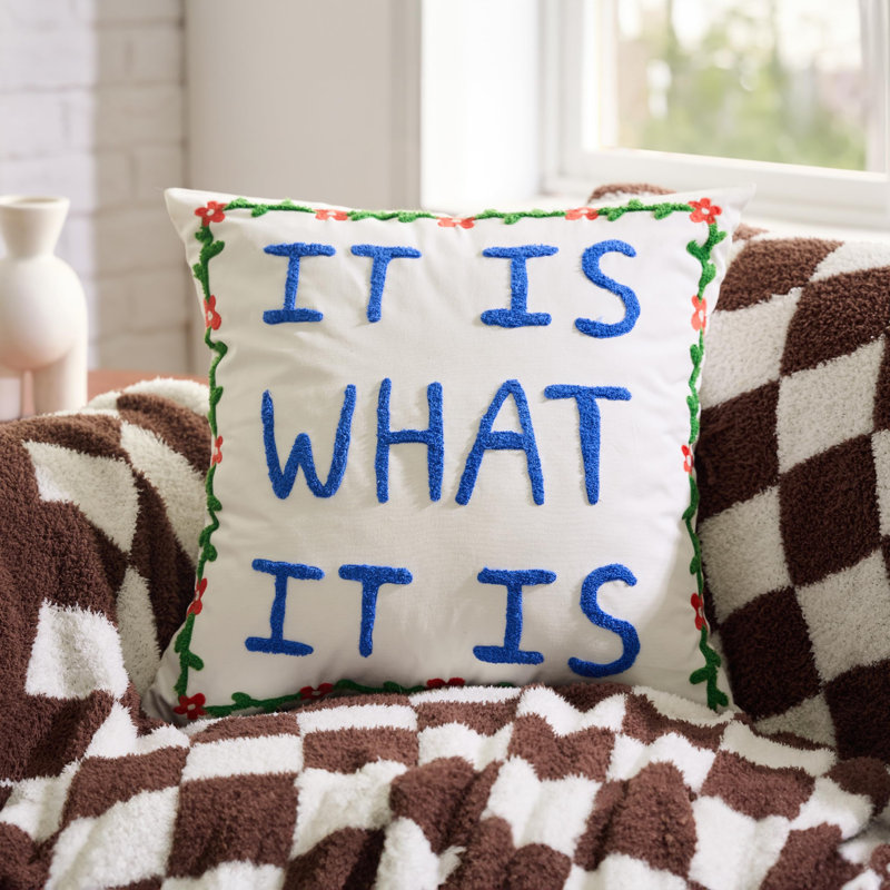 Housse de coussin 100% coton
