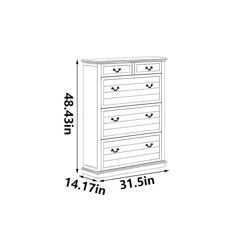 Chenoweth, 48.43" H x 31.5" W x 14.17" D
