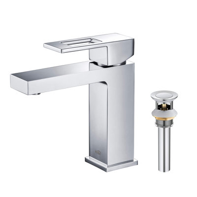 Cube Single-Hole Single-Handle Bathroom Sink Faucet